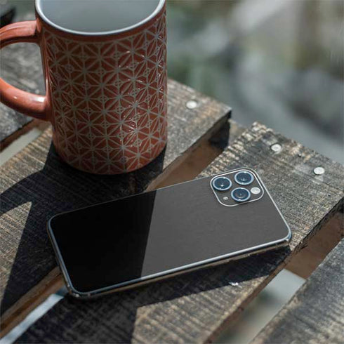 Specialty Vinyl Black Brushed Steel Texture iPhone 11 Pro Skin